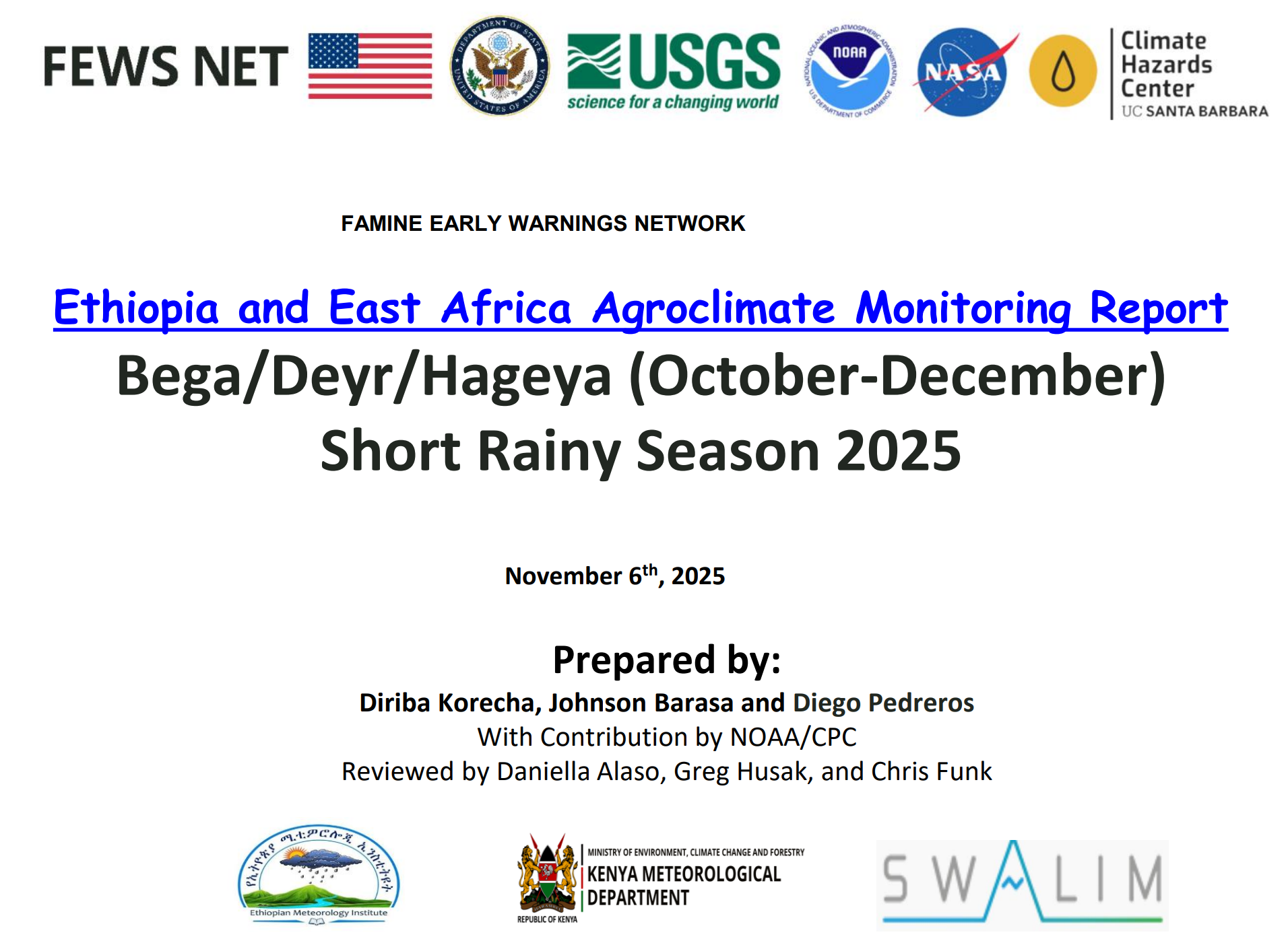 East Africa Agroclimate Special Report